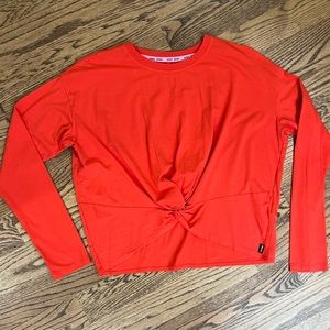 DKNY Long Sleeve Twist Front Shirt Large
